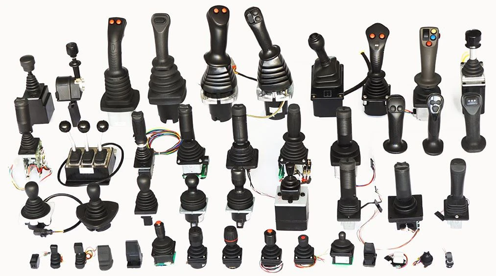 electronically controlled industrial joystick